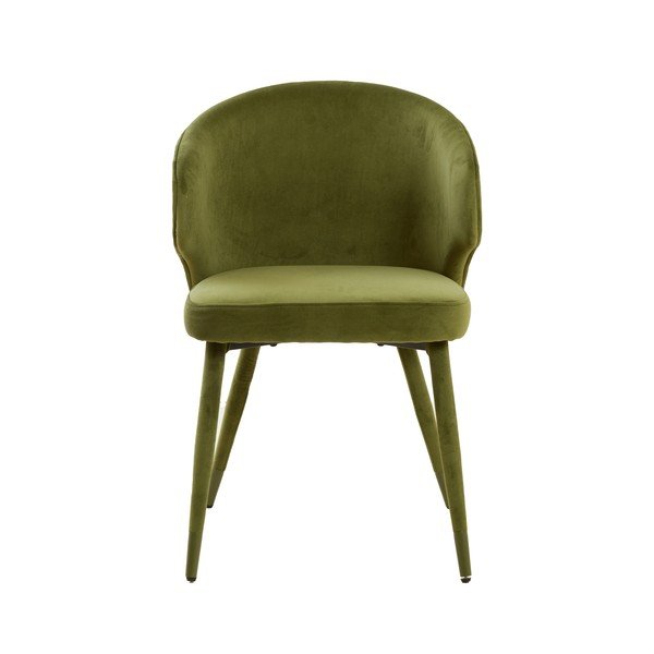 Zelené čalúnené jedálenské kreslá v súprave 2 ks Kosaka – Light & Living-image-3