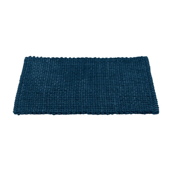 Tmavomodrá textilná kúpeľňová predložka 50x80 cm Covelo – Wenko-image-2