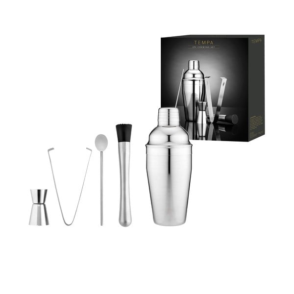 Šejker z nehrdzavejúcej ocele s príslušenstvom Aurora – Ladelle-image-2