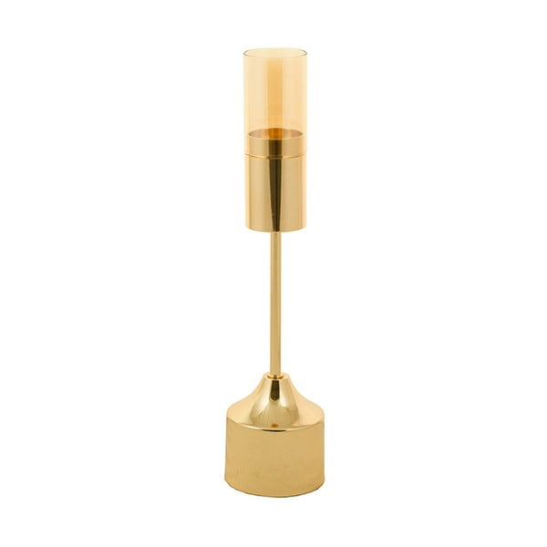 Svietnik zlatej farby Santiago Pons Luxy, výška 37 cm