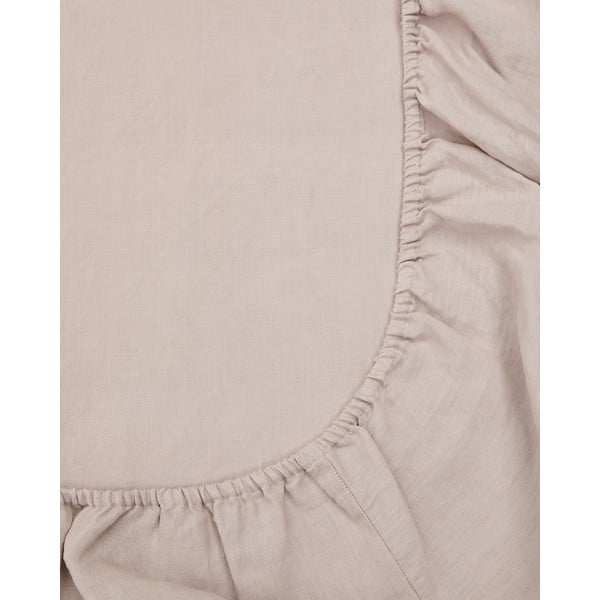 Napínacia bavlnená plachta taupe 180x200 cm Simmel – Kave Home-image-1