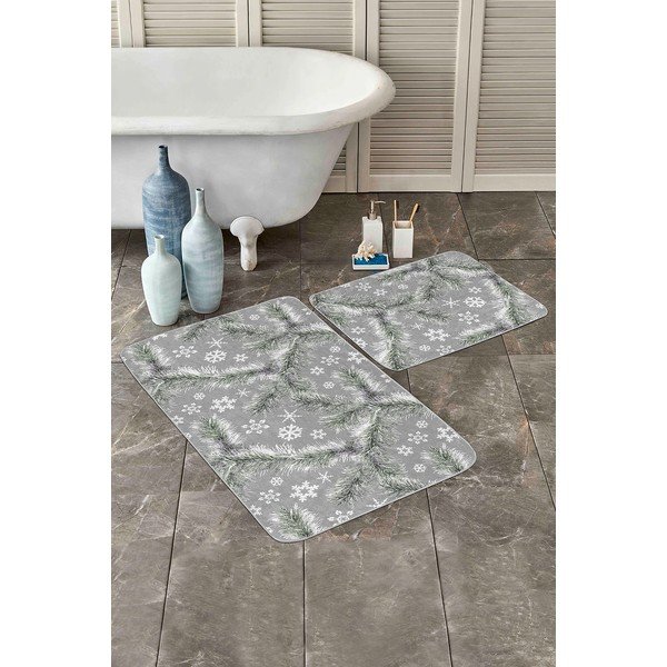 Sivé kúpeľňové predložky v súprave 2 ks 60x100 cm – Mila Home-image-3