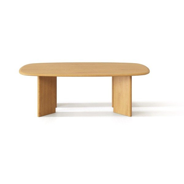 Konferenčný stolík z dubového dreva v prírodnej farbe 60x120 cm Charlotte – Micadoni -image-1