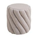 Sivý taburet z textílie buklé Sana – House Nordic