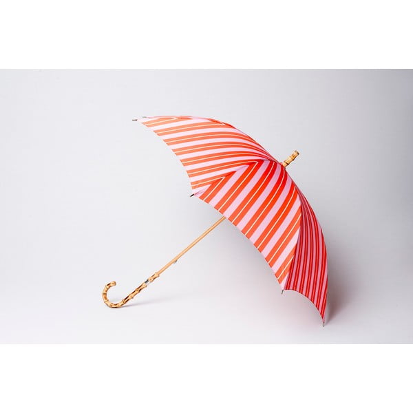 Dáždnik Stripe, oranžovo-ružový