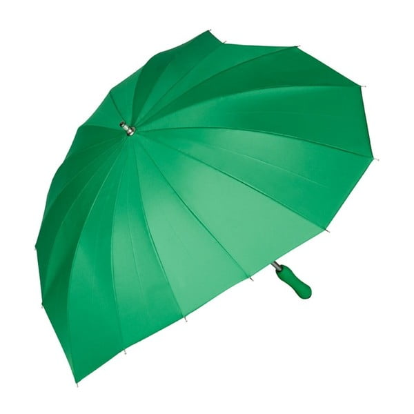 Zelený dáždnik s rúčkou Von Lilienfeld Tropical Leaf, ø 82 cm