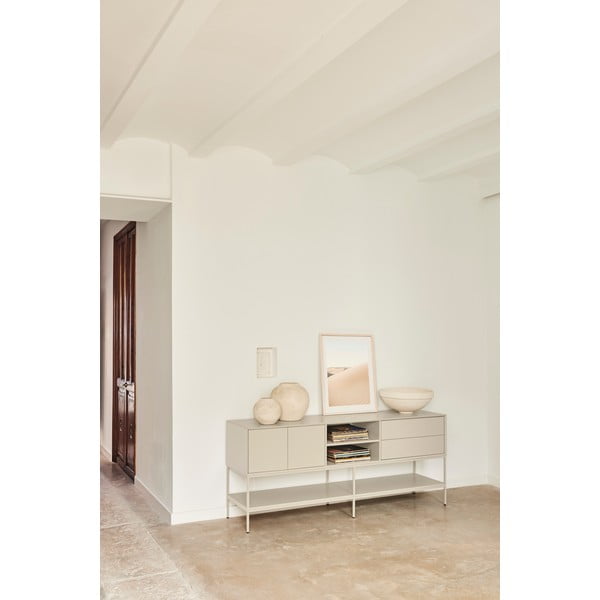 Krémový TV stolík 175x74x45 cm Platt – Teulat-image-2