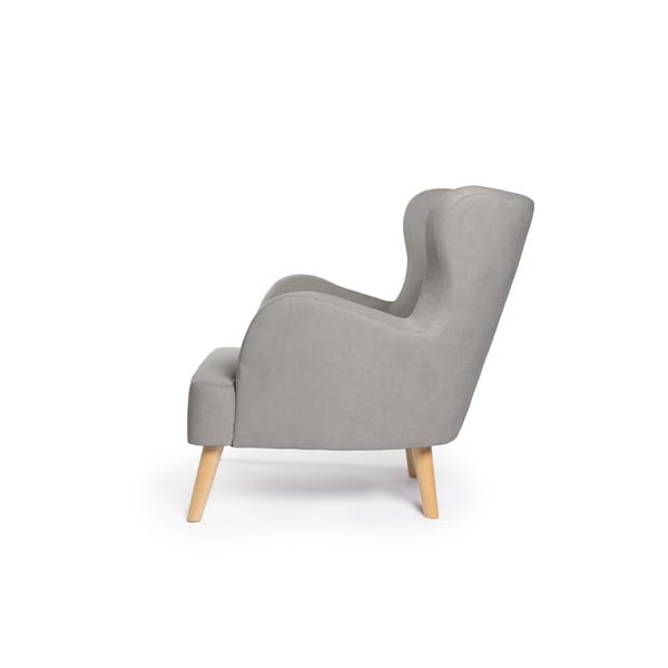 Svetlosivé kreslo ušiak Noemye – Bonami Selection-image-3