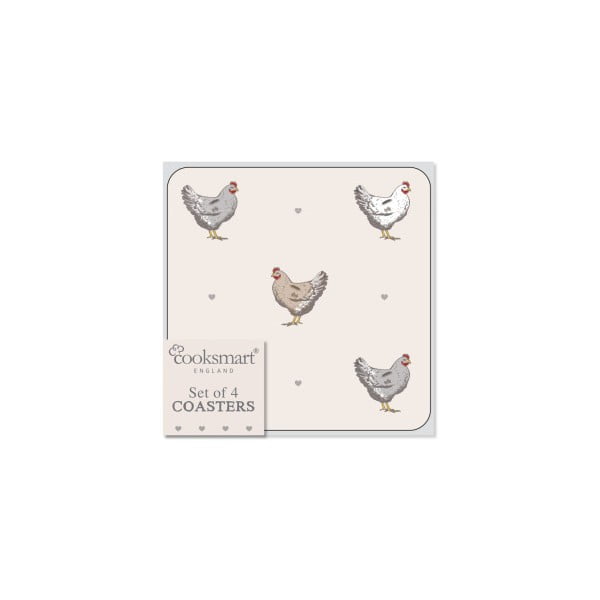 Sada 4 podložiek pod poháre z korku Cooksmart ® Farmer-image-2