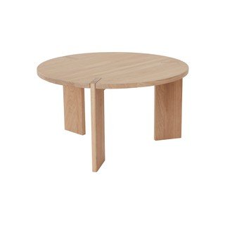 Okrúhly konferenčný stolík z dubového dreva v prírodnej farbe ø 65 cm Oy – OYOY Living Design