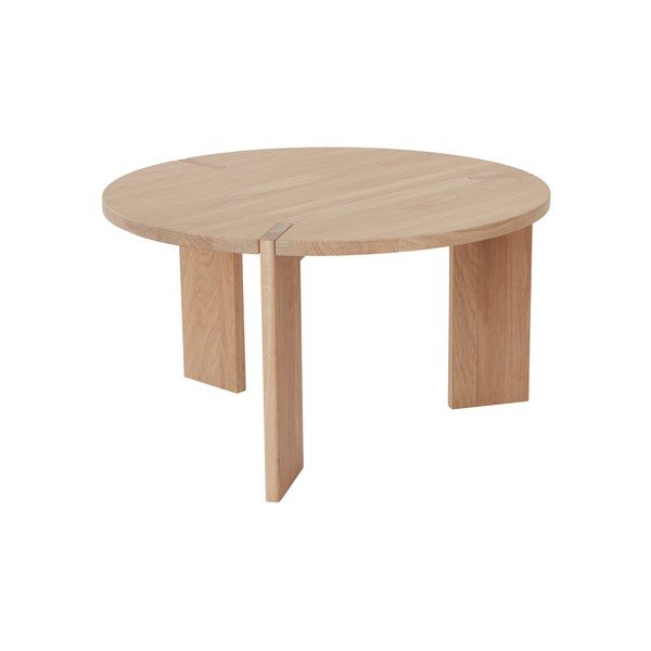 Okrúhly konferenčný stolík z dubového dreva v prírodnej farbe ø 65 cm Oy – OYOY Living Design