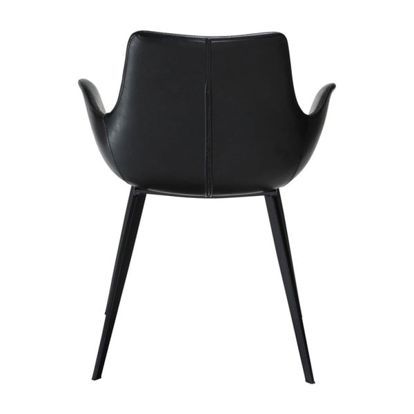 Čierna koženková jedálenská stolička s opierkami DAN-FORM Denmark Hype-image-2