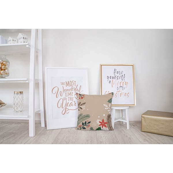 Vianočný vankúš s bavlnenou obliečkou Butter Kings Branches, 45 x 45 cm-image-2