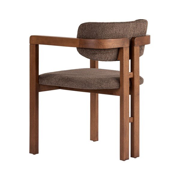 Hnedé jedálenské kreslo s podrúčkami Toscana – Kalune Design-image-2