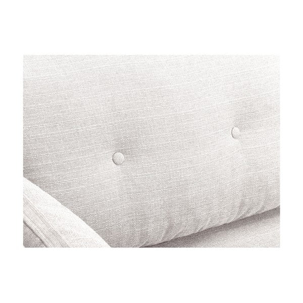 Krémovo-biela trojmiestna pohovka Mazzini Sofas Elena, s leňoškou na ľavom rohu-image-4