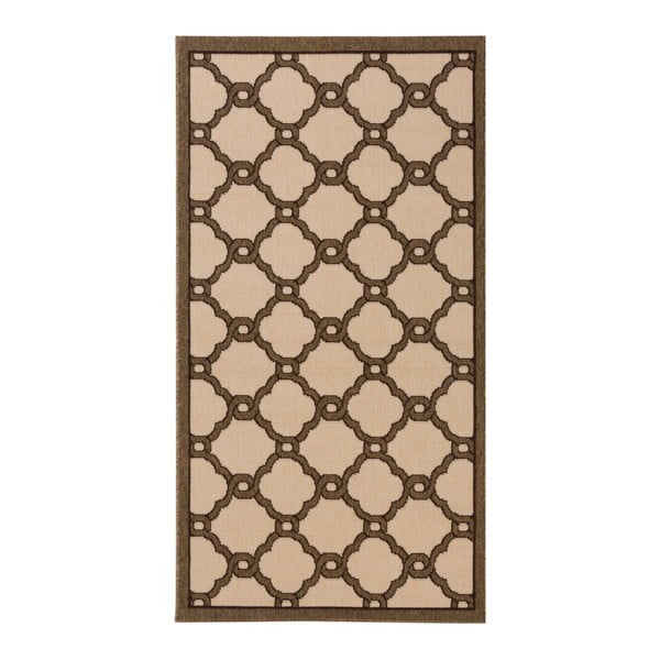 Béžový koberec vhodný do exteriéru Veranda Bisquit, 150 × 80 cm