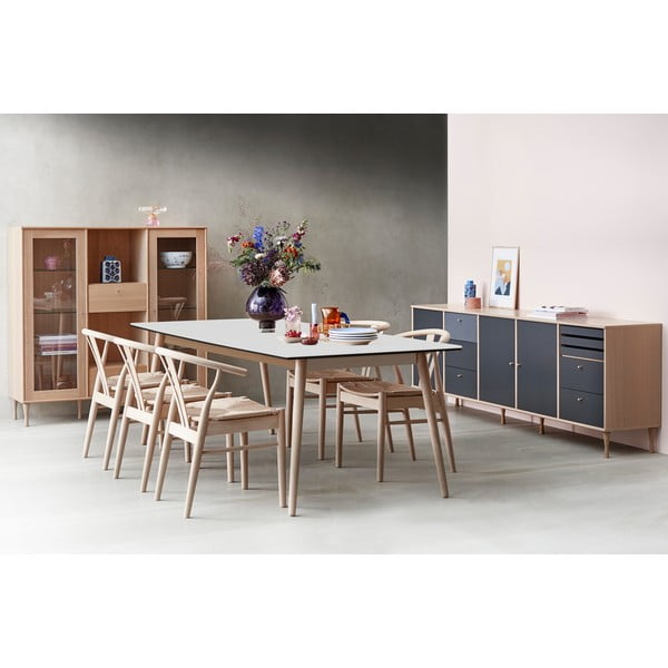 Čierno-antracitový rozkladací jedálenský stôl 90x165 cm Meza – Hammel Furniture-image-1