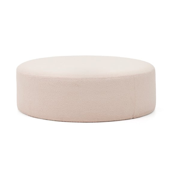 Svetloružový taburet z textílie buklé Kaeli – Kave Home