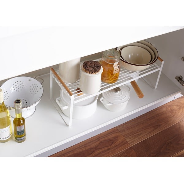 Biela kuchynská polica Yamazaki Tosca-image-2