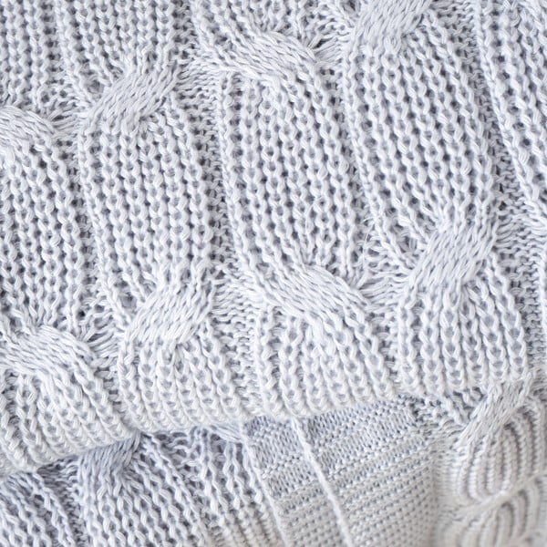 Sivá pletená deka 130x170 cm Chunky Marl Knit – Catherine Lansfield-image-1