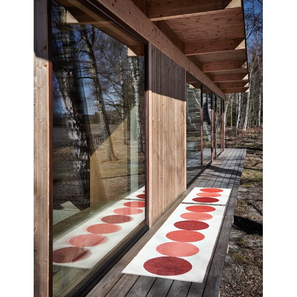 Červeno-krémový vnútorný a vonkajší behúň 70x280 cm Otto Berry – Pappelina-image-3