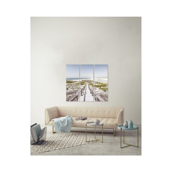 Viacdielny obraz Styler Canvas By The Sea, 27 × 75 cm-image-1