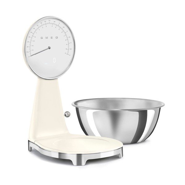 Krémovobiela plastová digitálna kuchynská váha – SMEG-image-3