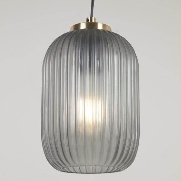 Stropné svietidlo v zlatej farbe so skleneným tienidlom ø 12 cm Hestia - Kave Home-image-1