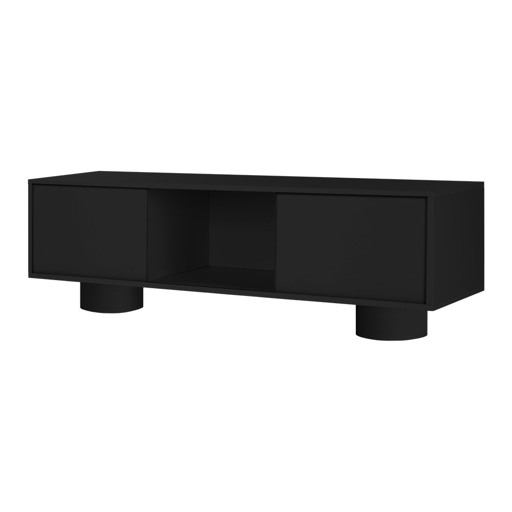 E-shop Čierny TV stolík 160x48x42 cm Taro – noo.ma