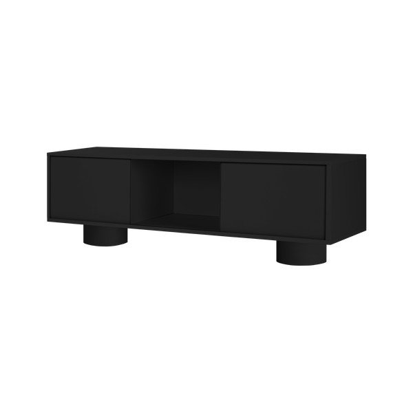 Čierny TV stolík 160x48x42 cm Taro – noo.ma