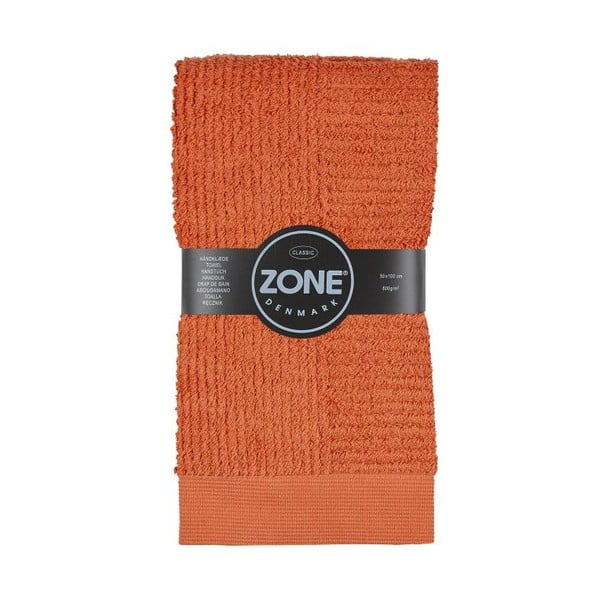 Oranžový uterák Zone, 100x50 cm