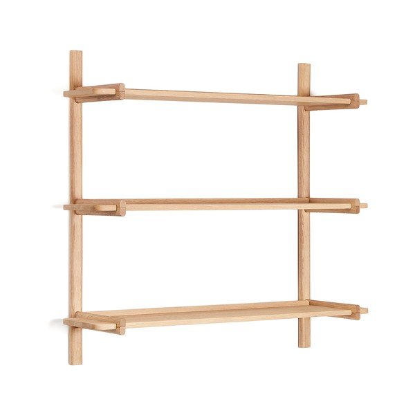 Modulárny policový systém z dubového dreva v prírodnej farbe 110x98 cm Sitra – Kave Home