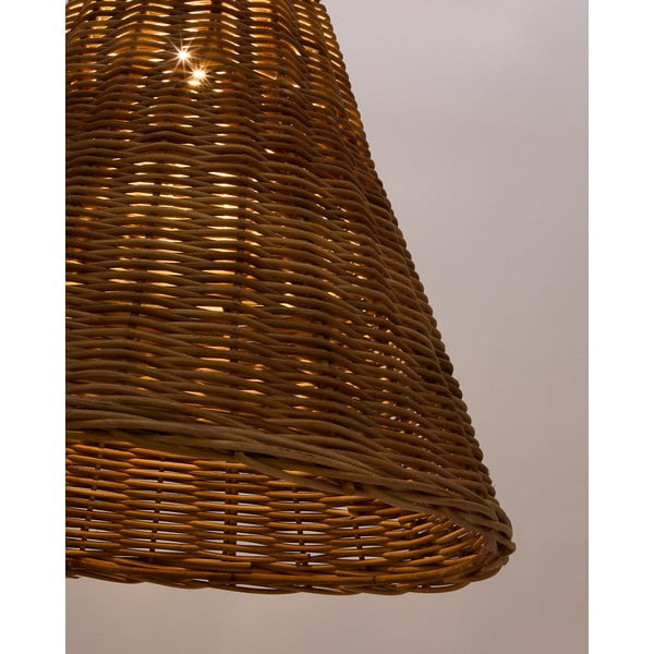 Ratanové tienidlo v prírodnej farbe ø 60 cm Calvia – Kave Home-image-1
