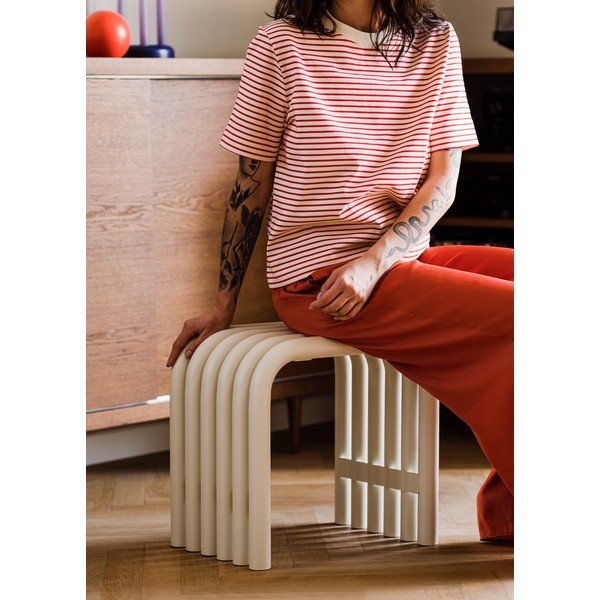 Béžová kovová záhradná stolička Nokk – noo.ma-image-3