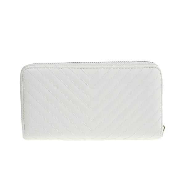 Biela koženková peňaženka Carla Ferreri