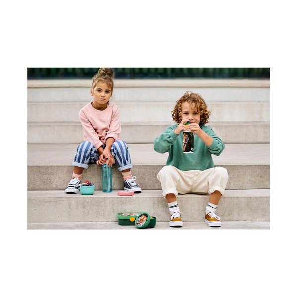 Svetlomodrá plastová detská fľaša 400 ml Forest Friends – Mepal-image-3