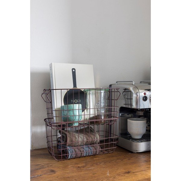 Drôtený kovový košík 31x16,5x16 cm Store-It – Mette Ditmer Denmark-image-1