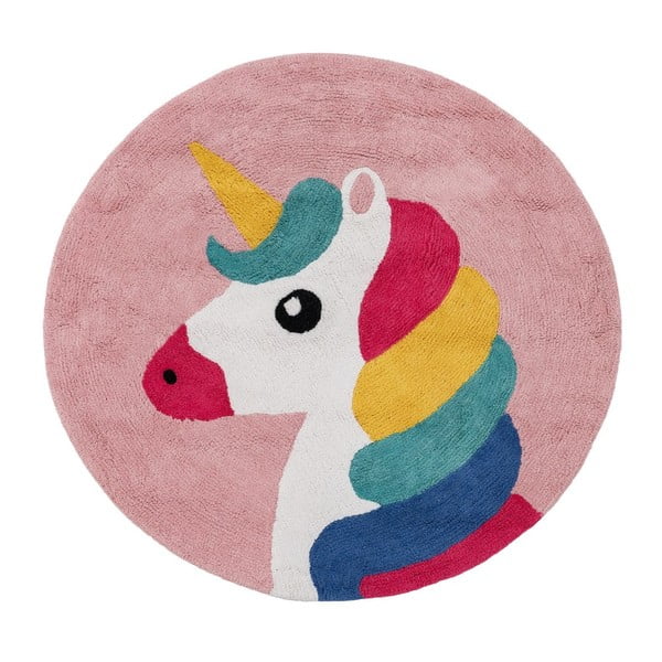 Bavlnený detský koberec ø 100 cm Unicorn – Ixia