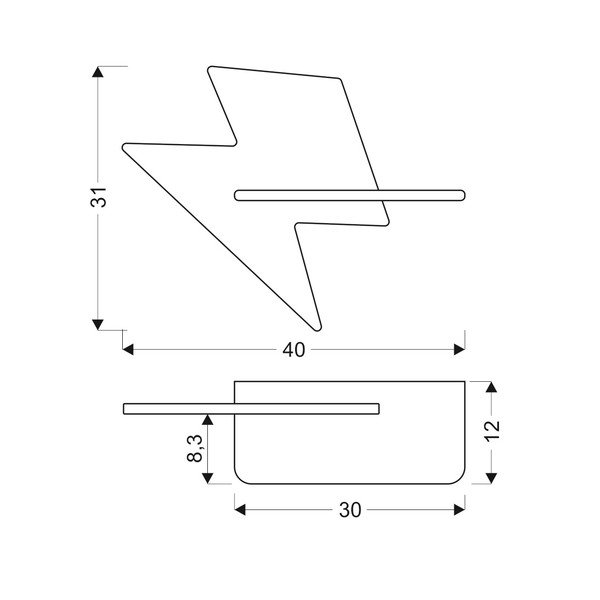 Žlté detské svietidlo Lightning - Candellux Lighting-image-3