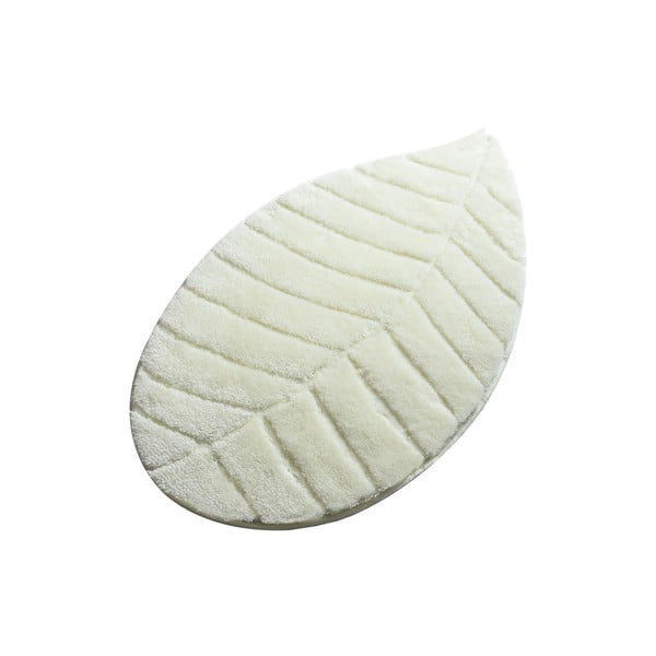 Krémová kúpeľňová predložka 60x100 cm Jungle Leaf – Foutastic