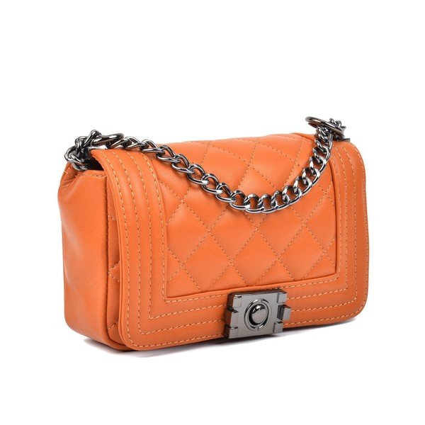 Koňakovohnědá kožené listová kabelka Isabella Rhea Mari-image-2