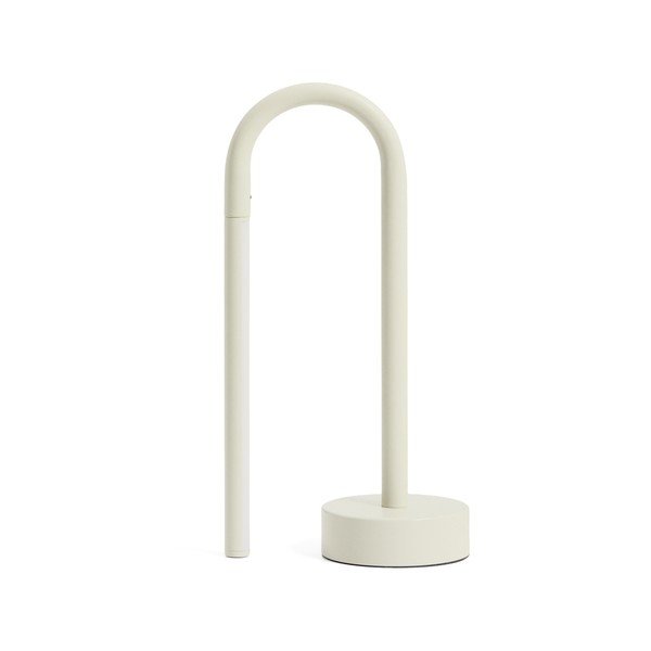 Slonovinová kovová LED stolová lampa (výška  30 cm) Bow – Kave Home