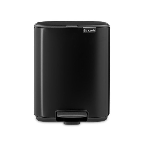 Matne čierny pedálový oceľový odpadkový kôš 7 l Bo – Brabantia-image-4