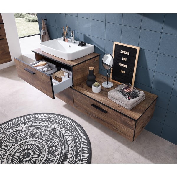 Hnedá pracovná doska v dekore duba 73x45 cm Set 374 - Pelipal-image-2