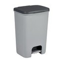 Sivý pedálový plastový odpadkový kôš 40 l Essentials – Curver