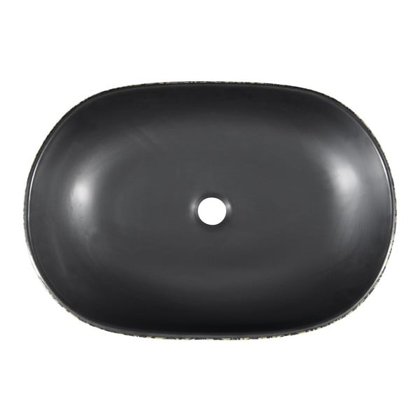 Čierne/modré keramické umývadlo 60x40 cm Priori – Sapho-image-2