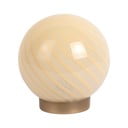 Svetložltá stolová lampa so skleneným tienidlom (výška 17 cm) Summer Globe – Leitmotiv