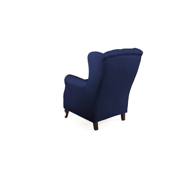 Tmavomodré kreslo ušiak Max Winzer Lex-image-2