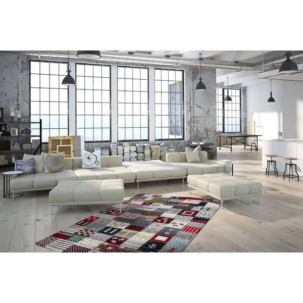 Koberec Patchwork Silver, 120 x 170 cm-image-3