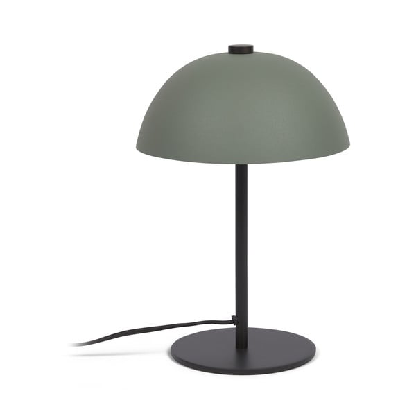 Zelená stolová lampa s kovovým tienidlom (výška 33 cm) Aleyla - Kave Home